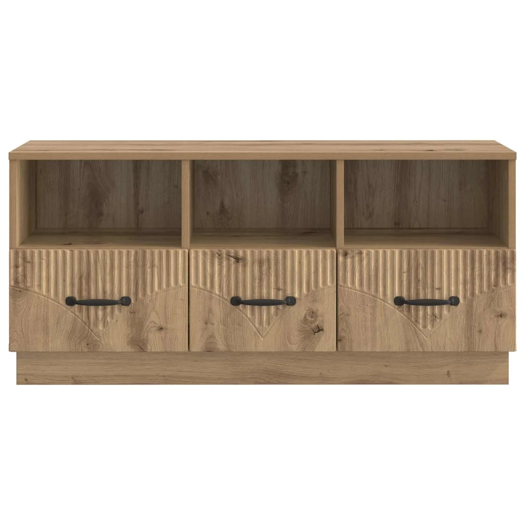 Mobile TV con cassetto Rovere Artigianale 102 x 34,5 x 47 cm