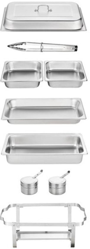 Buffet di Servizio - 4 Porte - Acciaio Inossidabile - RVS