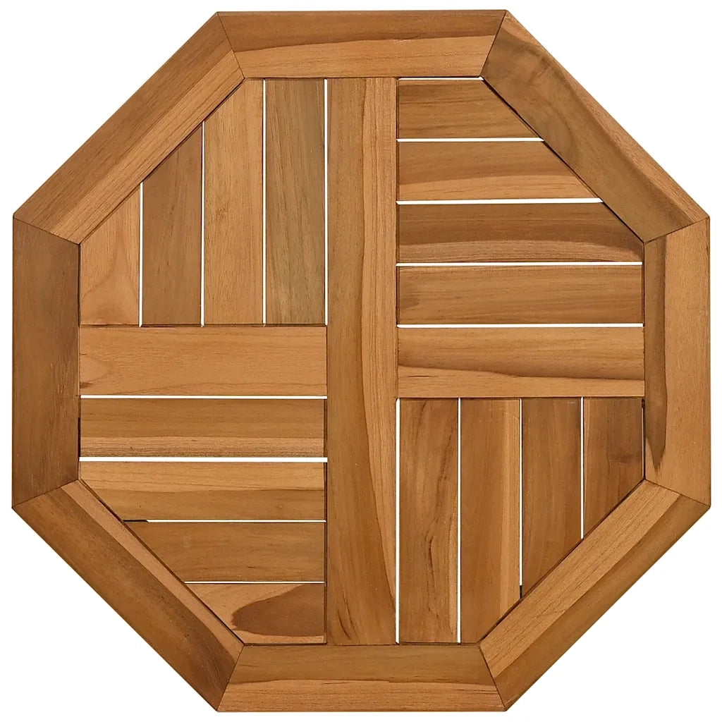 Piano per Tavolo 50x50x2,5 cm Ottagonale Legno Massello Teak 366663