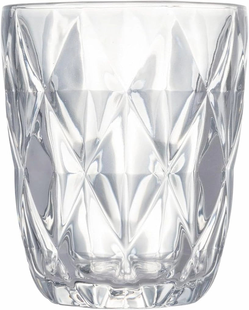 Set 6 calici + 6 bicchieri acqua in vetro Diamand trasparente