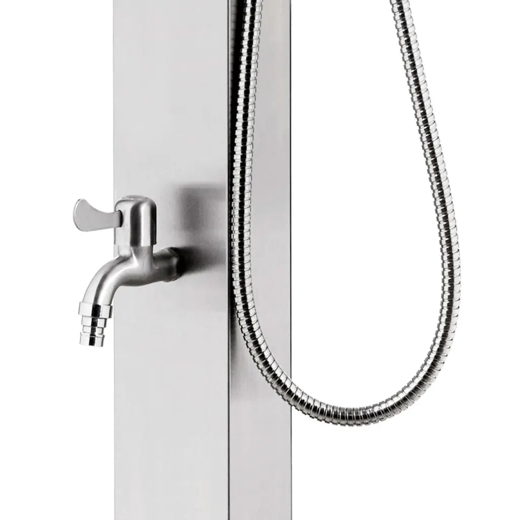 Doccia da Giardino 220 cm in Acciaio Inossidabile CFW9332738