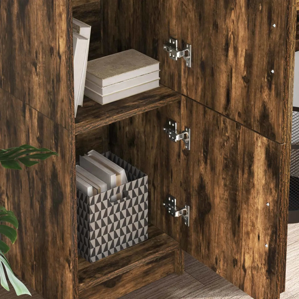 Credenza | Madia | Buffet da pranzo | Armadio da pranzo Rovere fum¨¦ 31.5 x 32 x 122.5 cm