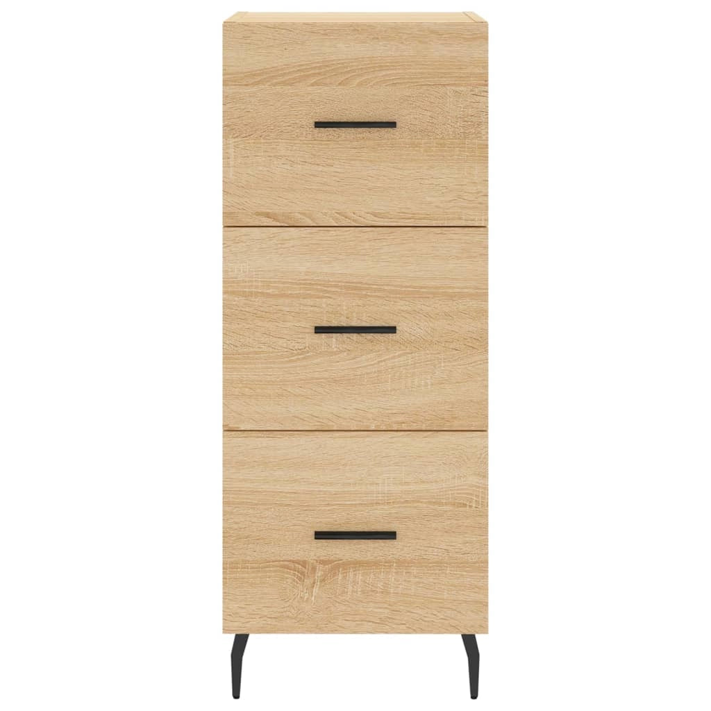 Buffet credenza cassettiera armadio mobile contenitore organizer cucina soggiorno rovere Sonoma 34,5 x 34 x 90 cm legno ingegnerizzato marrone 02_0031554