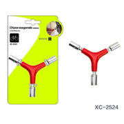 Trade Shop - Chiave Esagonale Esterna Tipo Y A Bussola Per Bici A Tre Braccia 8 9 10mm Xc2524 -