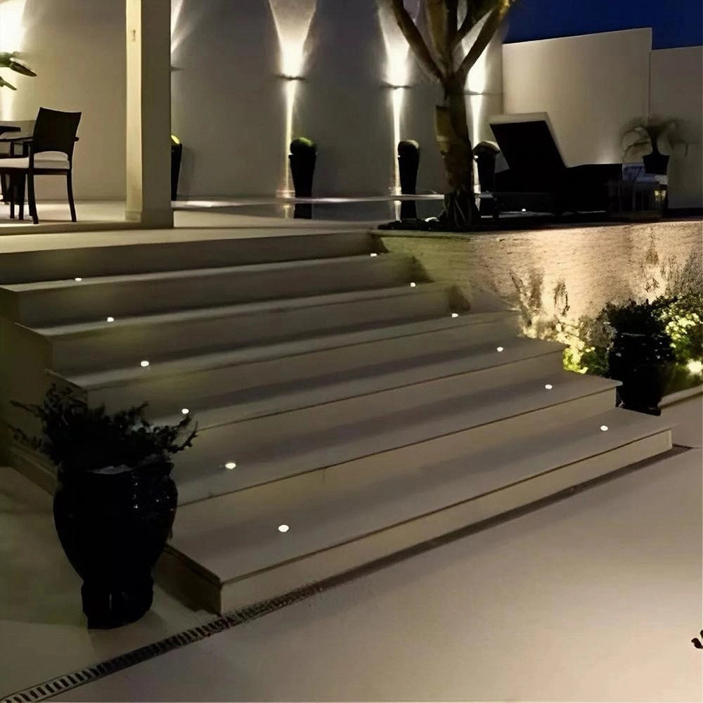 Trade Shop - Faretto Segnapasso Led 0,5 W Punto Luce Da Incasso Per Esterno Giardino Ip67 210 - -bianco Naturale      -