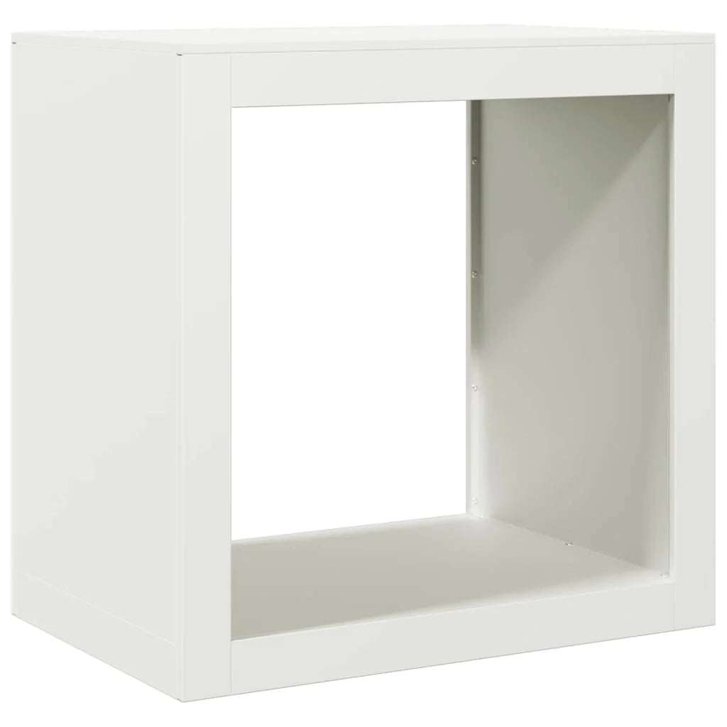 Portalegna 60 x 40 x 60 cm acciaio bianco 02_0043726