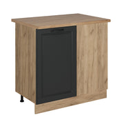 Mobile ad angolo cucina R-Line Antracite rustico/Rovere dorato 86 cm, PL Rovere Vicco