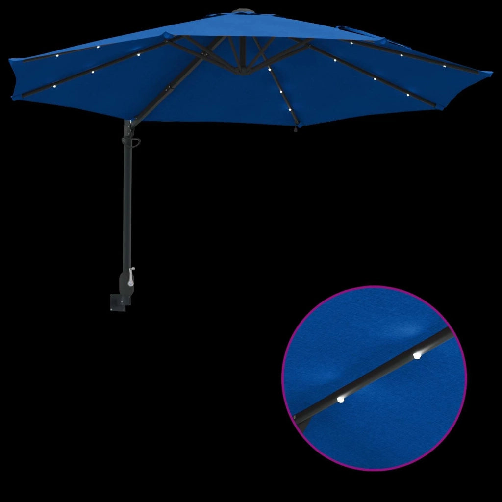 Ombrello da giardino Azzurro 248 x 248 x 148 cm 42003250