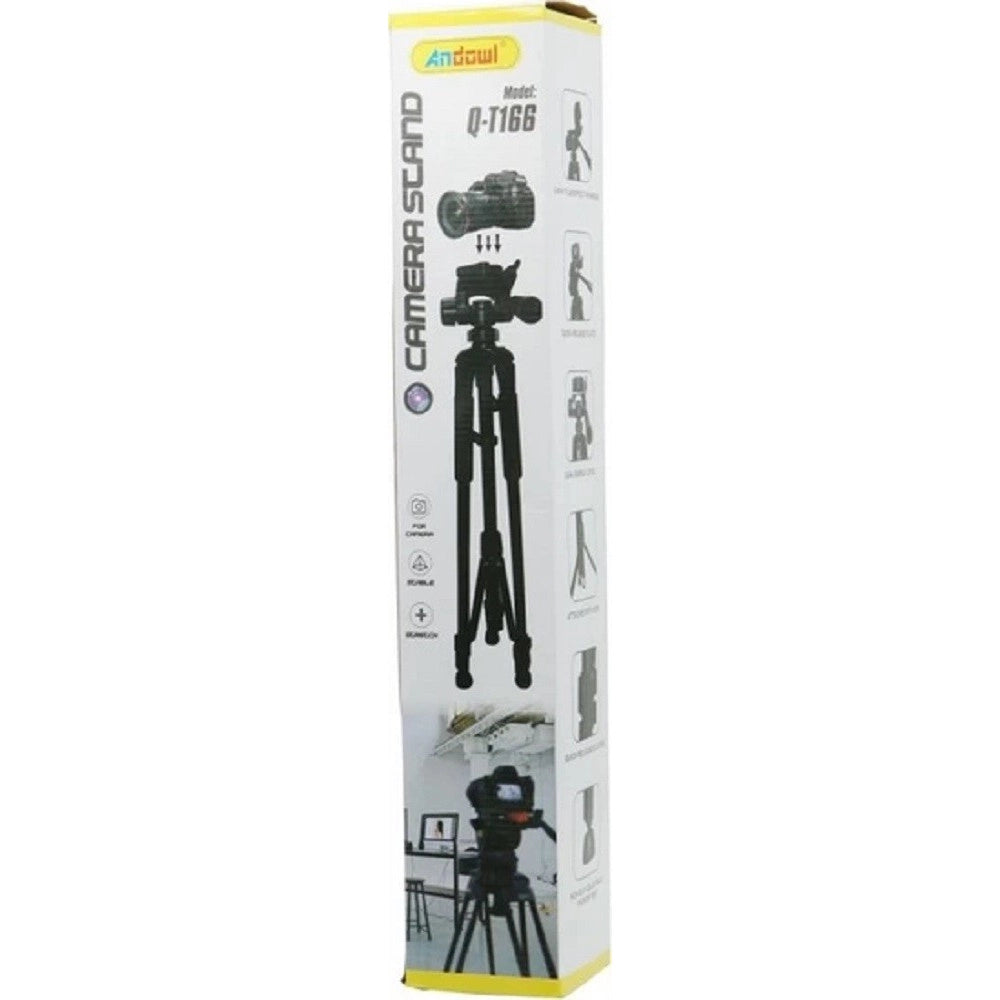 Trade Shop - Treppiede Regolabile Video Foto Pieghevole Antiscivolo Supporto Fotocamera Q-t166 -