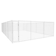 Cuccia da esterno gabbia recinto per animali box per cani da esterno in acciaio zincato 950 x 570 x 185 cm 02_0000481