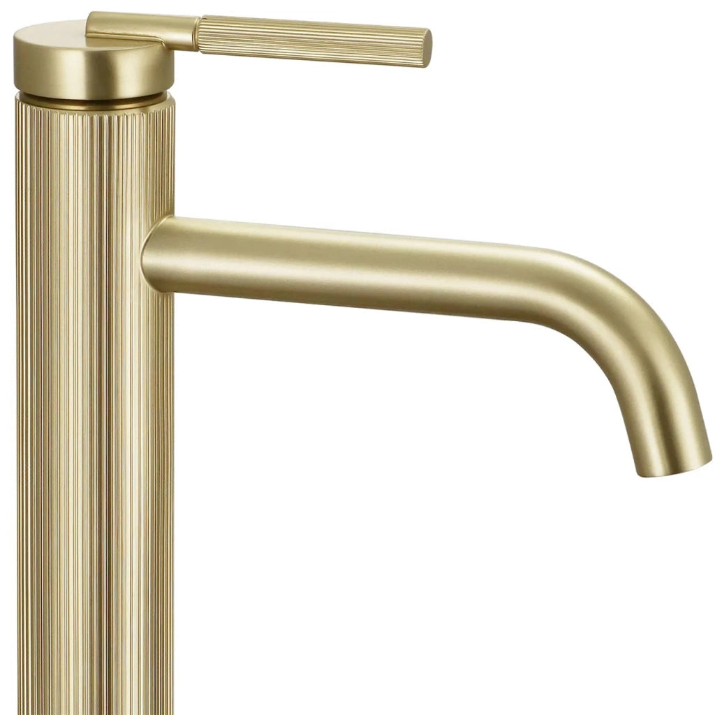 Rubinetto Da Lavabo Rea Argon Brush Gold High