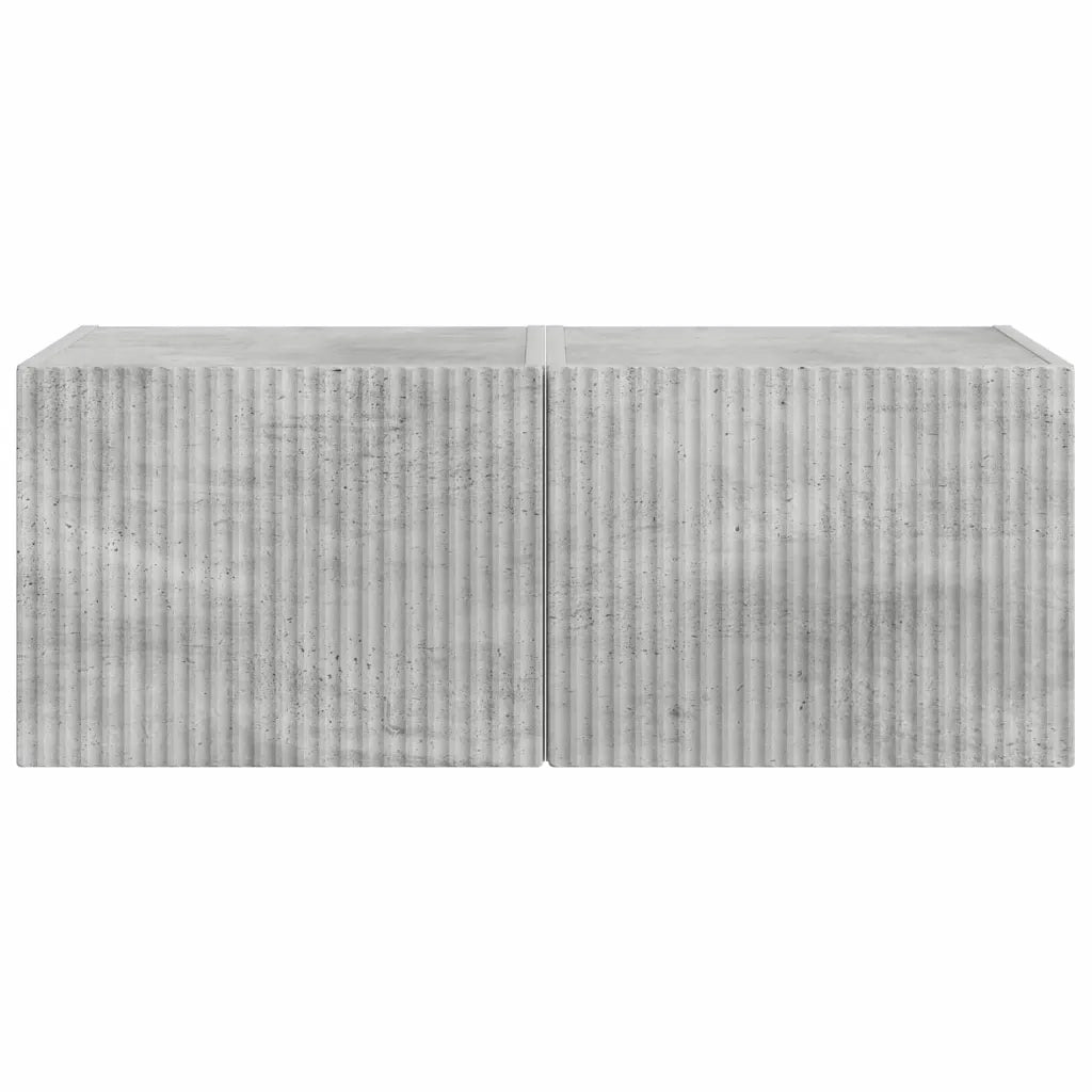Mobile TV da parete 2 pcs Calcestruzzo 39 x 31 x 29,5 cm