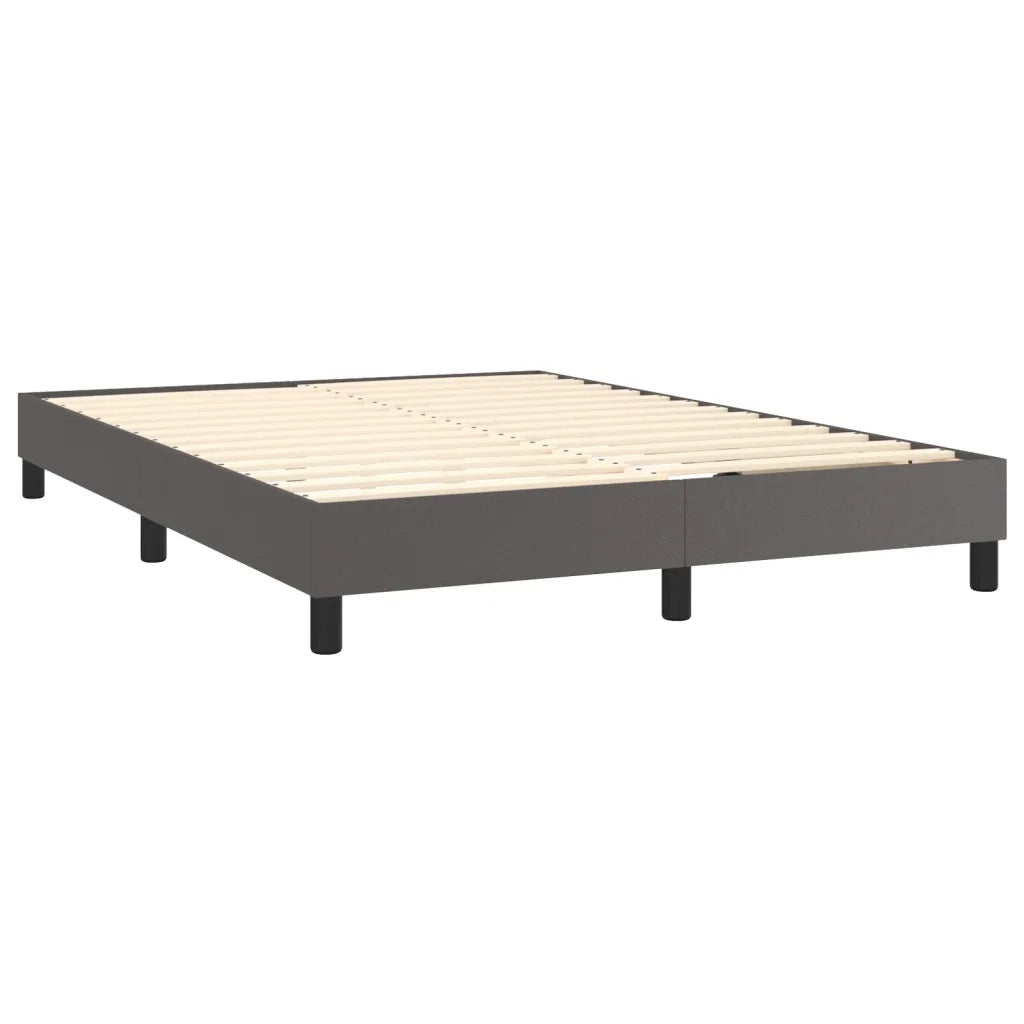 Struttura Letto a Rete a Molle Grigio 140x200 cm in Similpelle 3120704