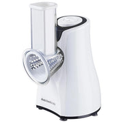 Melchioni 118420212 grattugia e spiralizzatore elettrici Grattugia elettrica Nero, Acciaio inox, Bianco