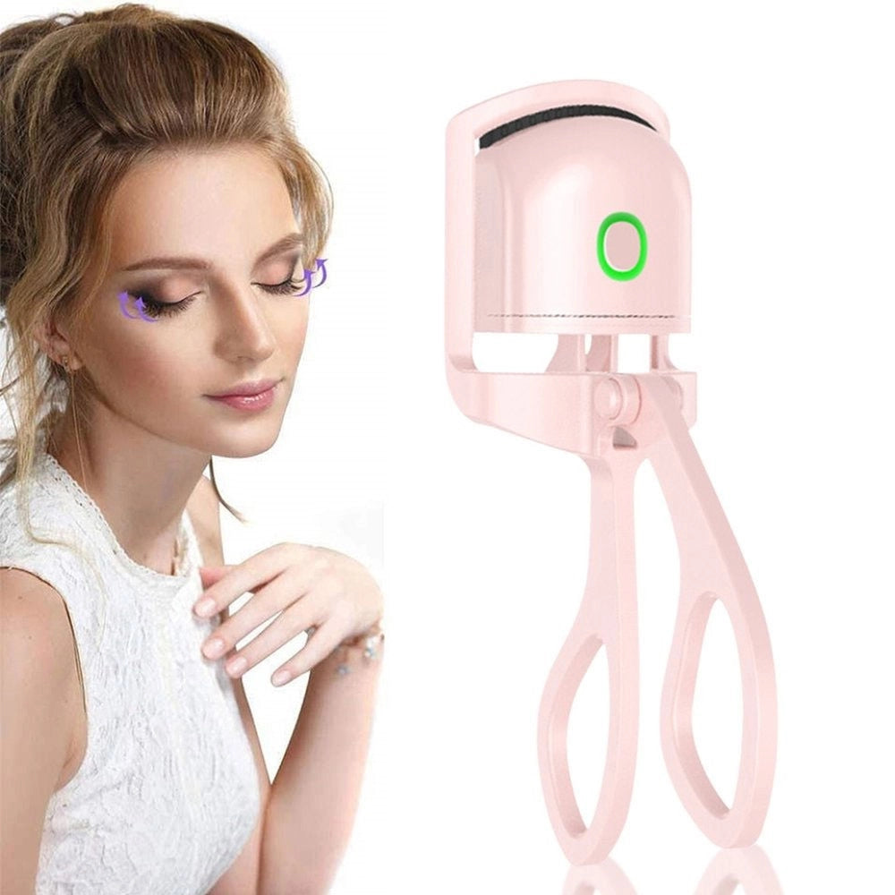 Trade Shop - Piegaciglia Elettrico Riscaldato Portatile Ricaricabile Allunga Ciglia Volume -