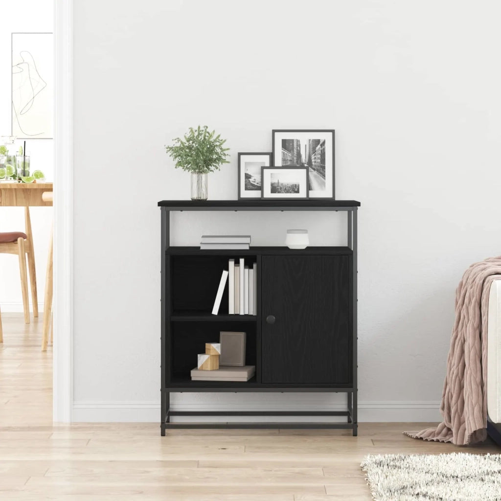 Credenza Rovere Nero 69 x 35 x 80 cm Legno multistrato 862981