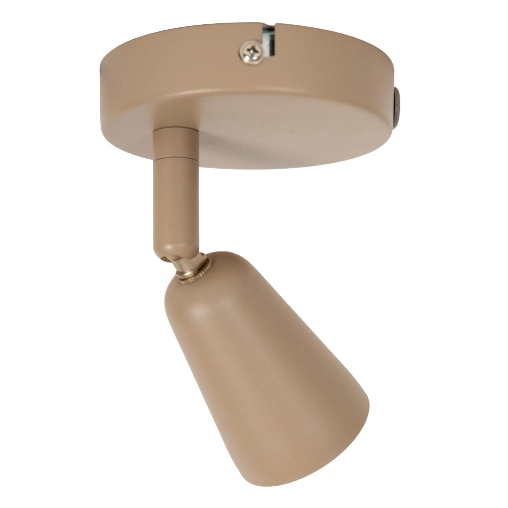 Faretto da soffitto TIANA beige metallo 1xGU10 Lucide