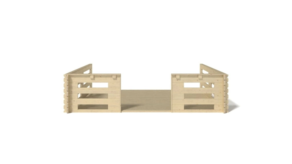 Veranda - 12 m2 - 4m x 3m - colore: naturale - DOM548 - ALTANKA