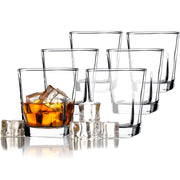 Bicchieri KADAX per bevande, whisky, succhi di frutta, set da 6 bicchieri, 250 ml