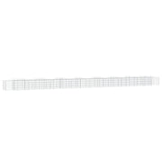 Gabbione ad arco rialzato 800 x 50 x 50 cm in ferro zincato Argento 02_0039944