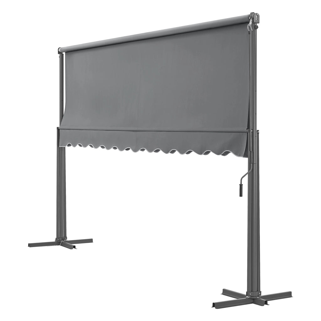 Tenda da sole Autoportante 'Selenizza' (Lu x La x A) 500 x 300 x 260 cm Inclinazione Tenda Regolabile - Grigio Scuro [pro.tec]