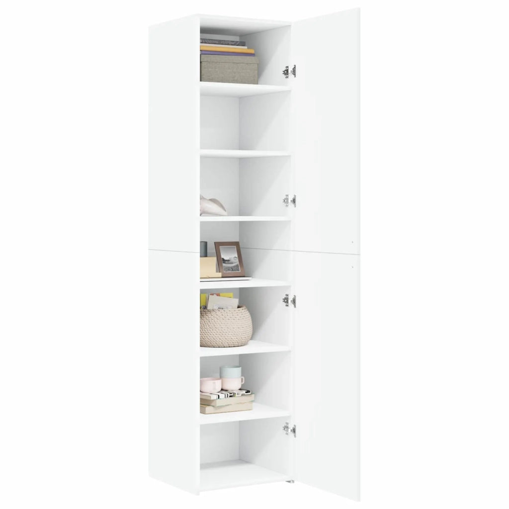 Credenza Bianca 45x42,5x185 cm in Legno Ingegnerizzato 3281406