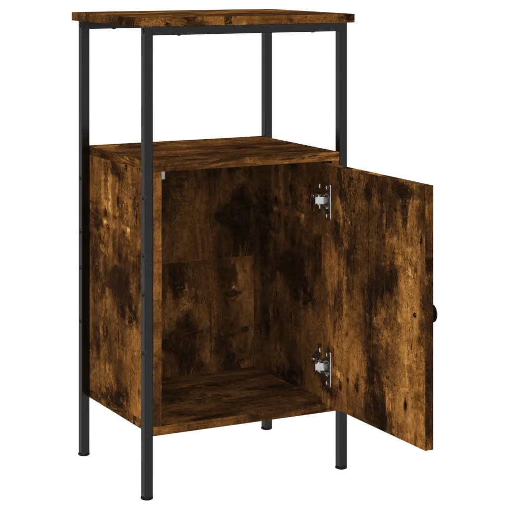 Comodino Rovere Fumo 41x31x80 cm Legno Multistrato 825927
