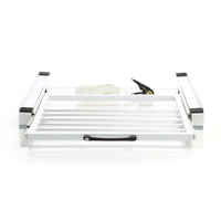 Kit sovrapposizione lavatrice asciugatrice max 150 kg con ripiano a barre estraibile