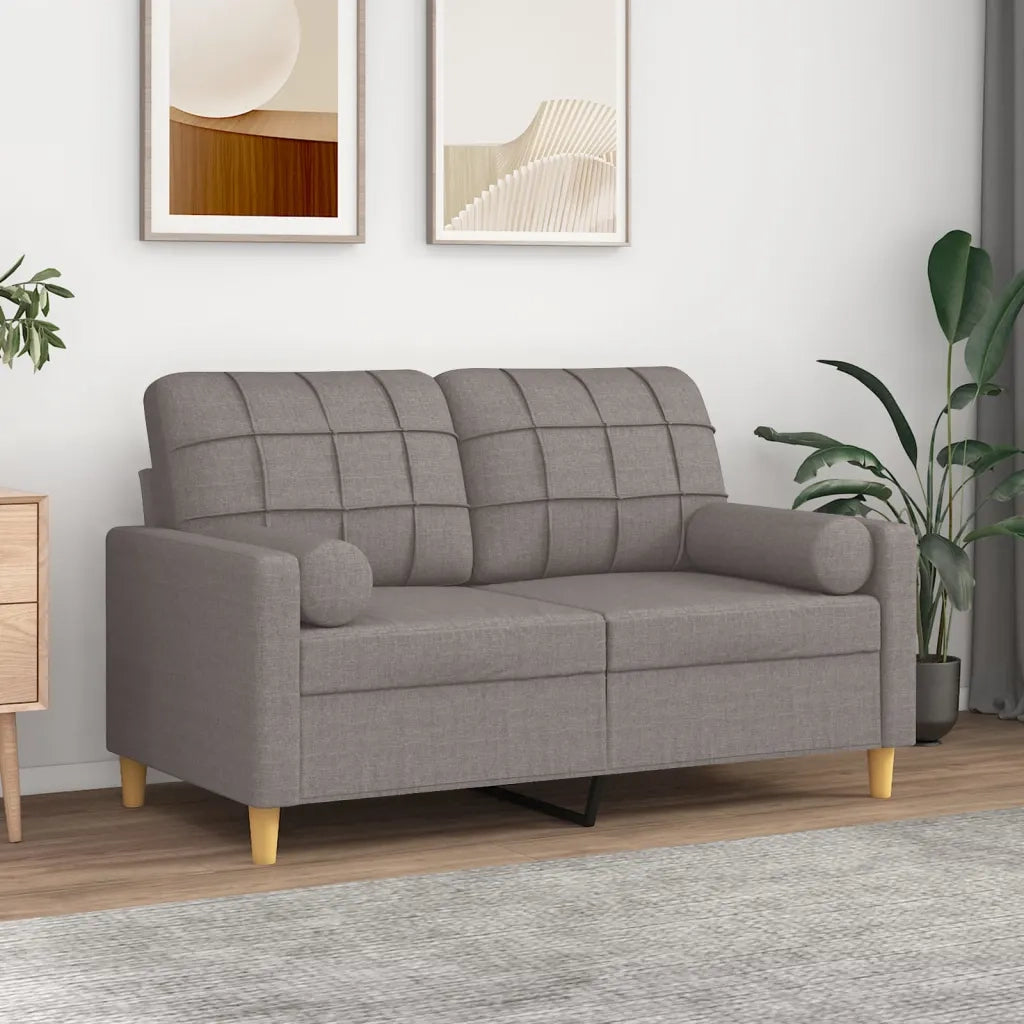 Cuscini Decorativi 2 pz Tortora ?15x50 cm in Tessuto CFW1056247