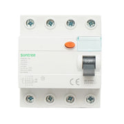 Interruttore differenziale 4P 25A 30mA 6kA, tipo AC Suntree