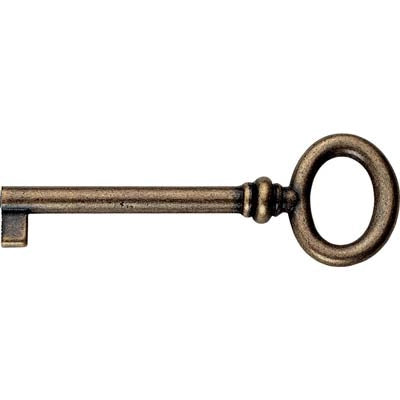 CHIAVE MOBILI FLORENCE MG8496 METALSTYLE - ZAMA OTTONE ANTICATO MM 70- 5 pezzi