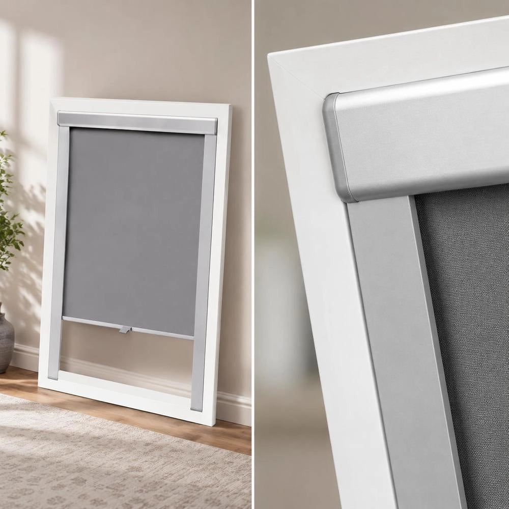 Blackout Roller Blind Grey SK08