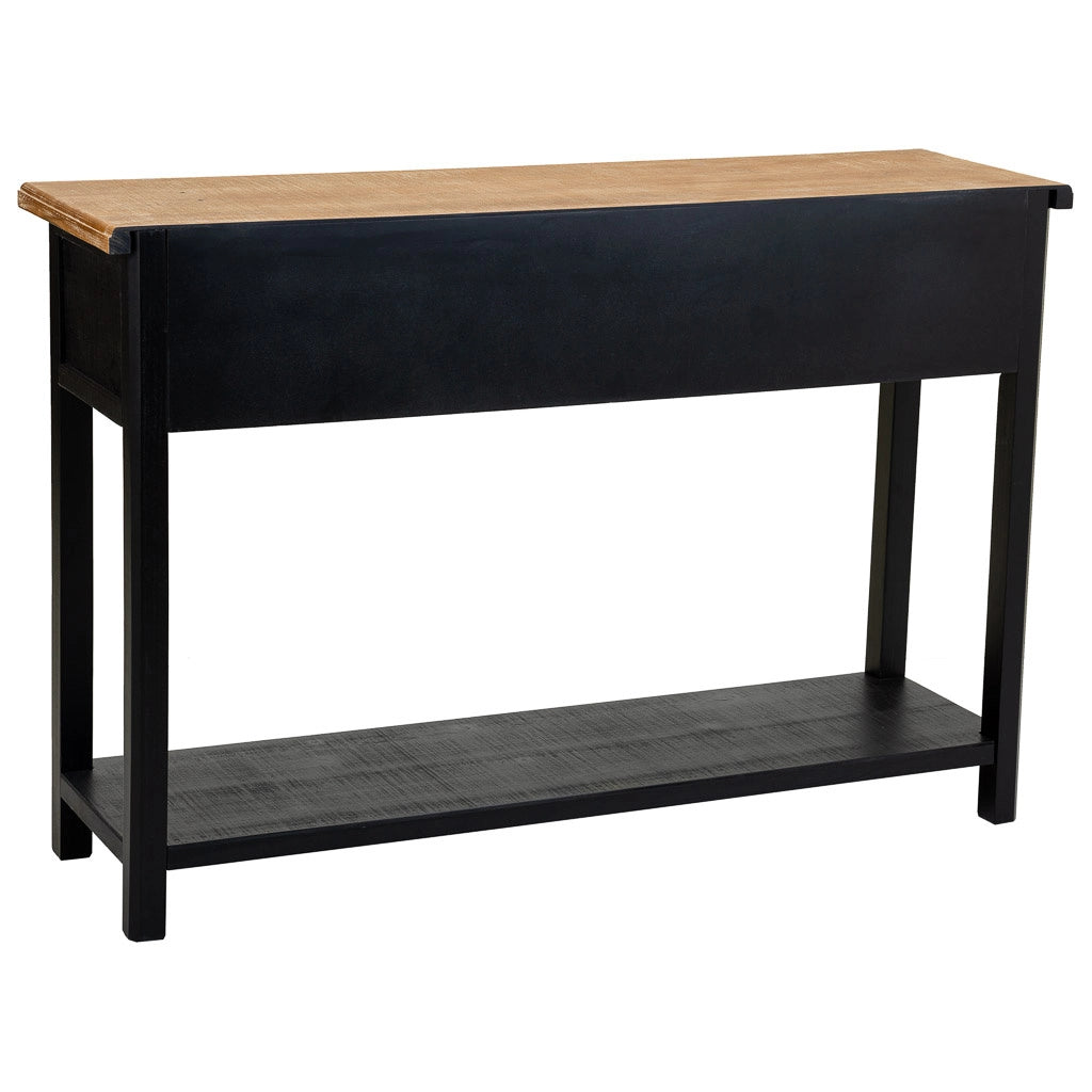 Mobile da ingresso in legno con 3 cassetti 120x40x81