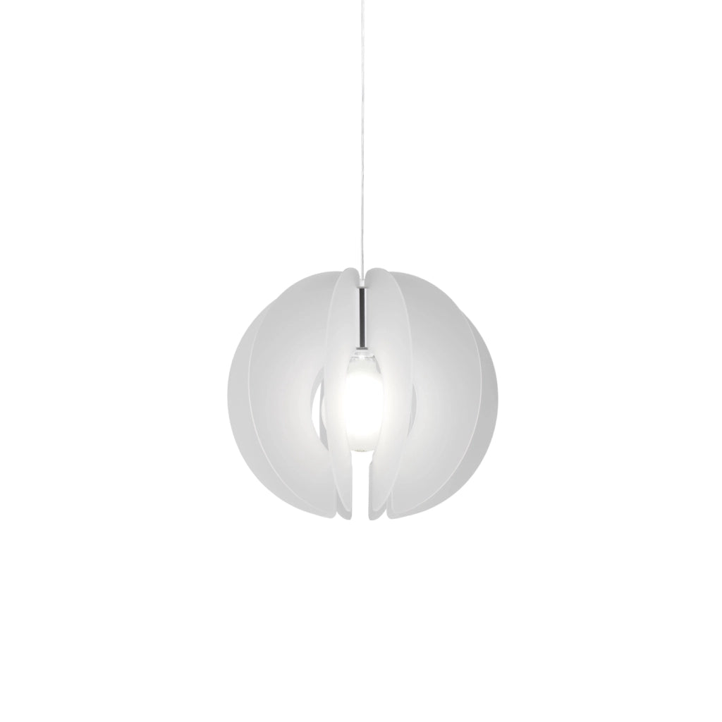 Sospensione Moderna Space Collection Polilux ® Satinato Metallo Cromo 1 Luce E27
