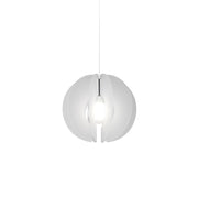 Sospensione Moderna Space Collection Polilux ® Satinato Metallo Cromo 1 Luce E27