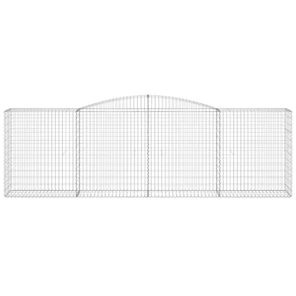 Cesti Gabbioni ad Arco 6 pz 400x50x120/140 cm Ferro Zincato