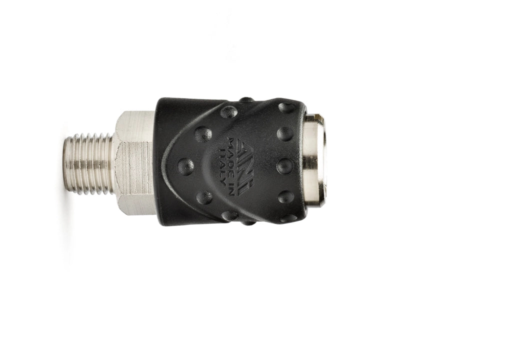 RUBINETTO RAPIDO A SFERA UNIVERSALE FILETTATO 1/4 M (BL)