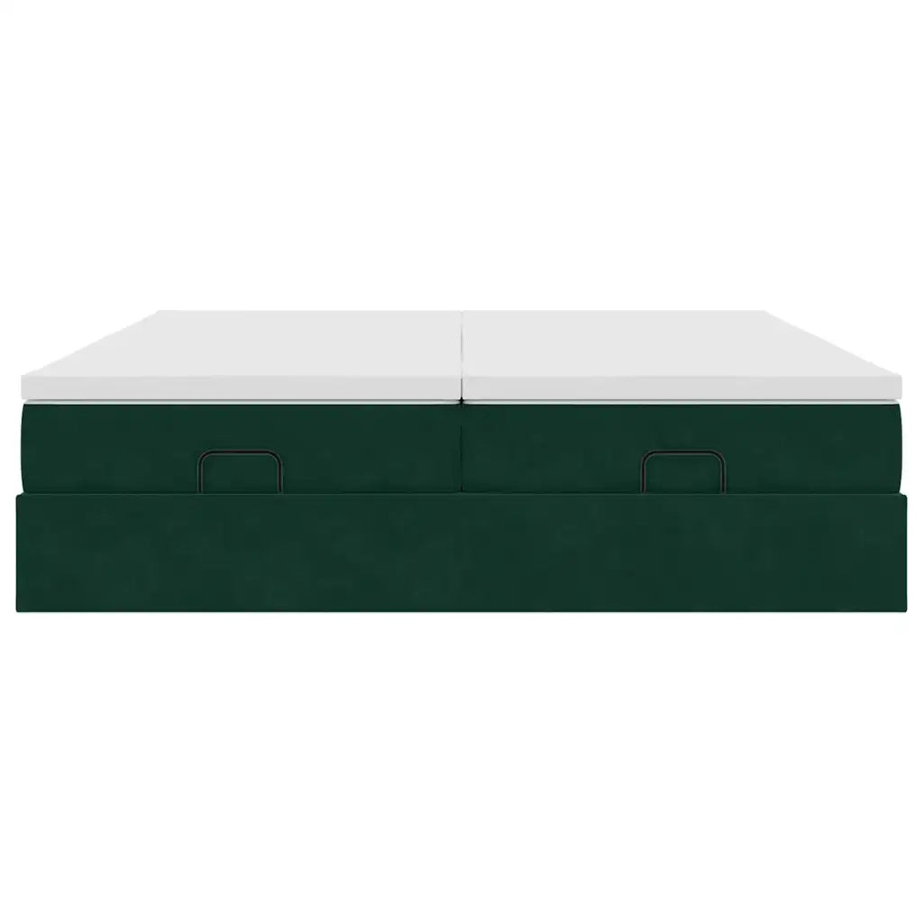 Struttura Letto Pouf con Materassi 180x200 cm Velluto 3311264