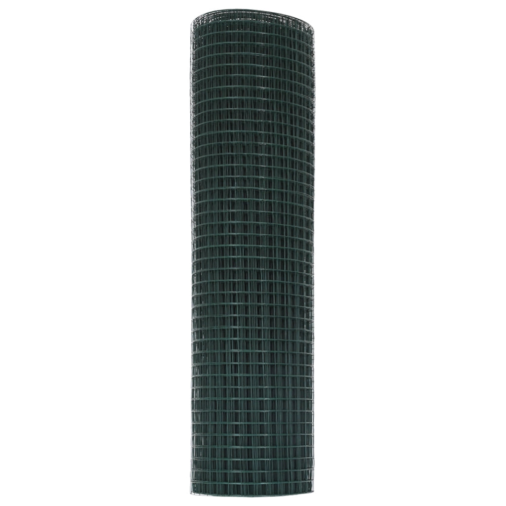 Recinzione in Rete Saldato Verde 0.6x10 m Acciaio
