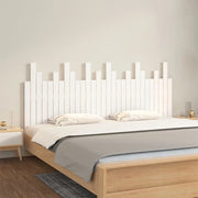 Testiera da Parete Bianca 185x3x80 cm in Legno Massello di Pino cod mxl 51262