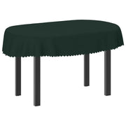 Tovaglia da Tavolo 5 pz Ovale Verde Scuro 130 x 180 cm 42040508