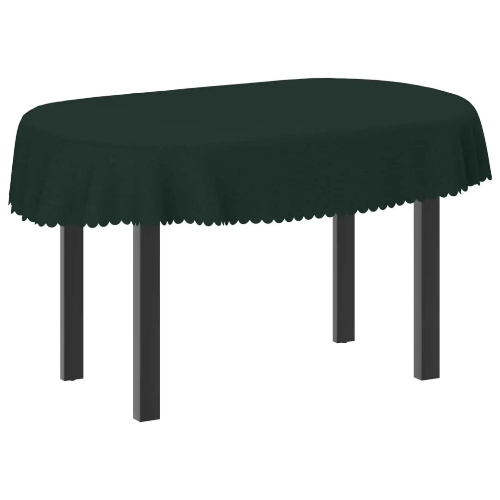 Tovaglia da Tavolo 5 pz Ovale Verde Scuro 130 x 180 cm 42040508