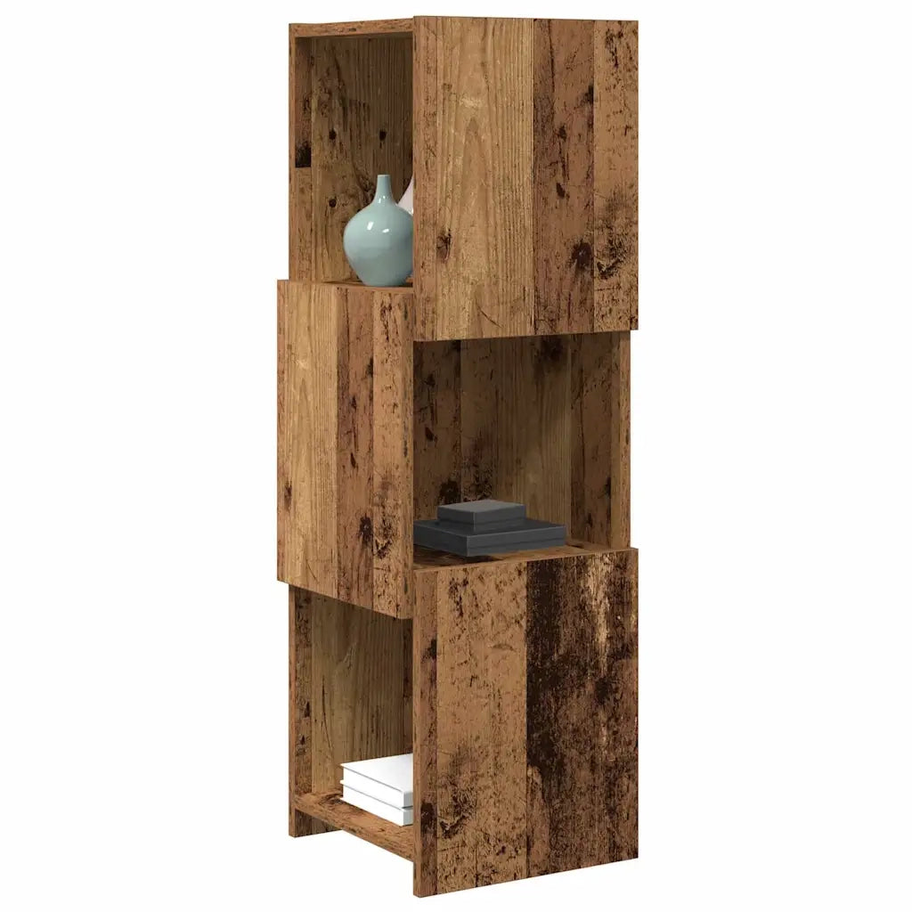 Mobile angolare Legno vecchio 30,5x30x95cm Legno multistrato 889835