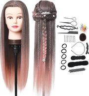 Capello di Pratica per Parrucchieri - Capello di Pratica con Capelli Reali - Capello di Pratica con Capelli di Capelli Umani - Capelli Umani - Capello di Pratica