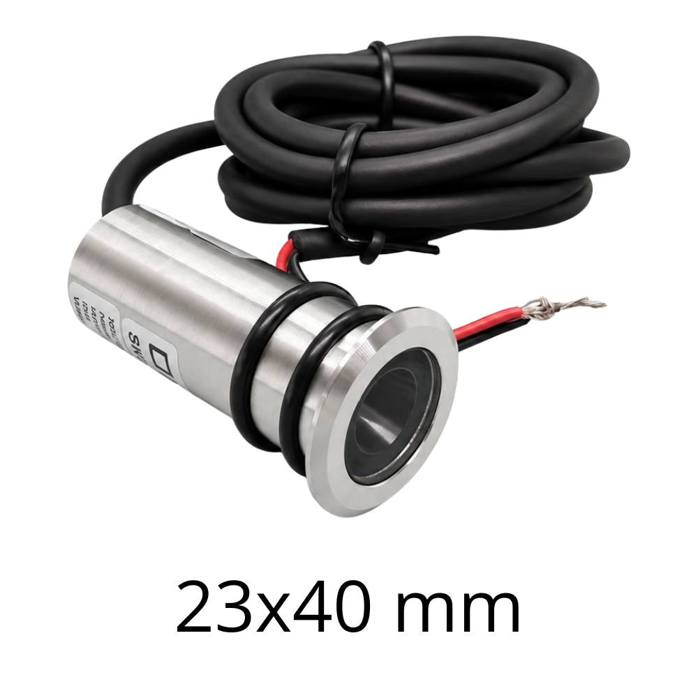 Faretto led incasso pavimento in acciaio inox silver *** temperatura colore lampada 30000k blue intenso, confezione 1