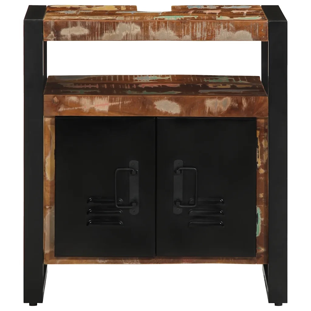 vidaXL Mobile da Bagno 55x35x60 cm in Legno Massello di Recupero
