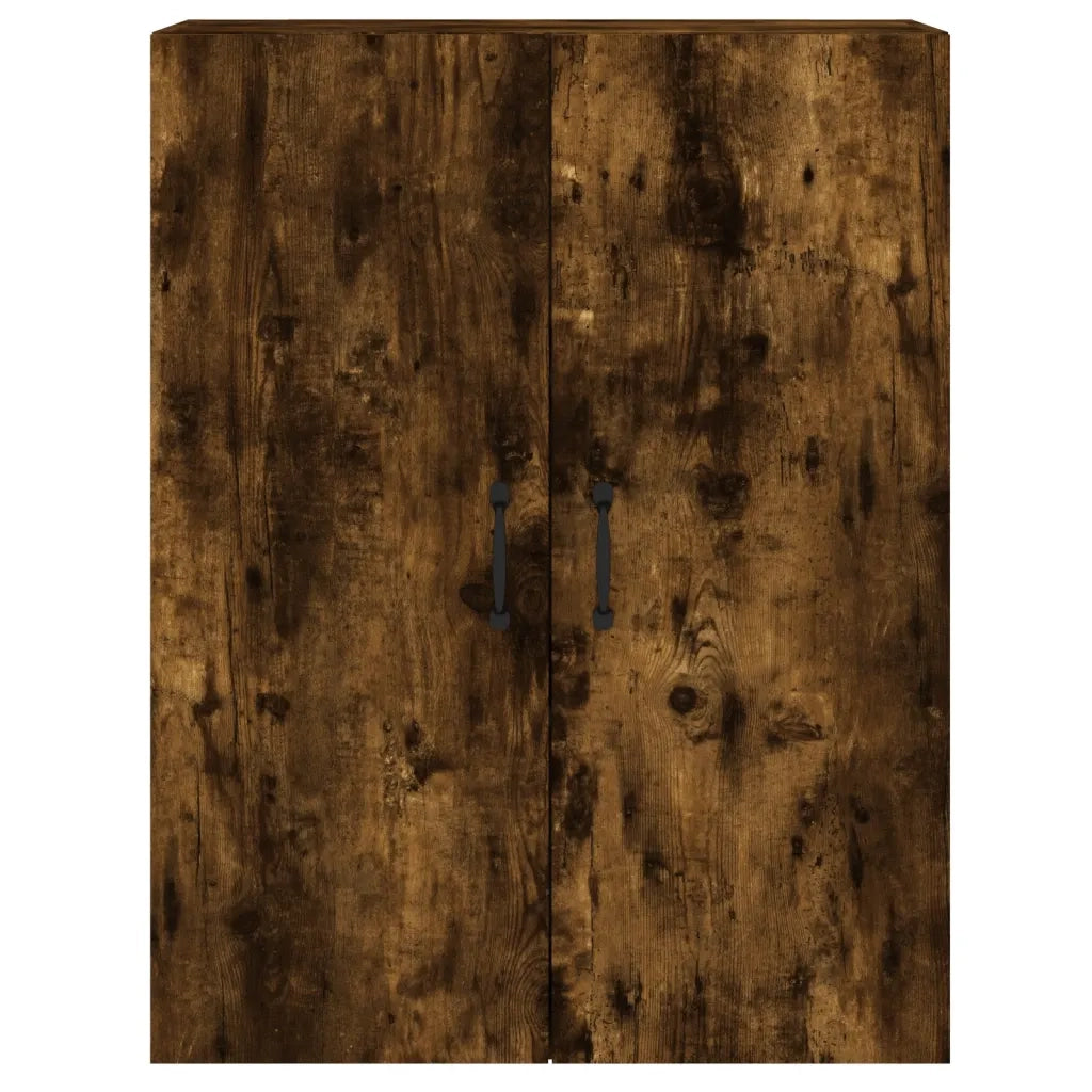 Armadietti a Parete 2 pz Rovere Fumo in Legno Multistrato 3197886