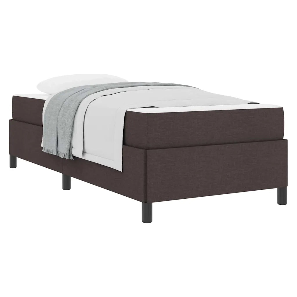 vidaXL Letto a molle Marrone e Nero 90 x 190 cm