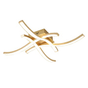 LÚZETE - PLAFONIERA LED 26W 4000K FOGLIA ORO EVANDER