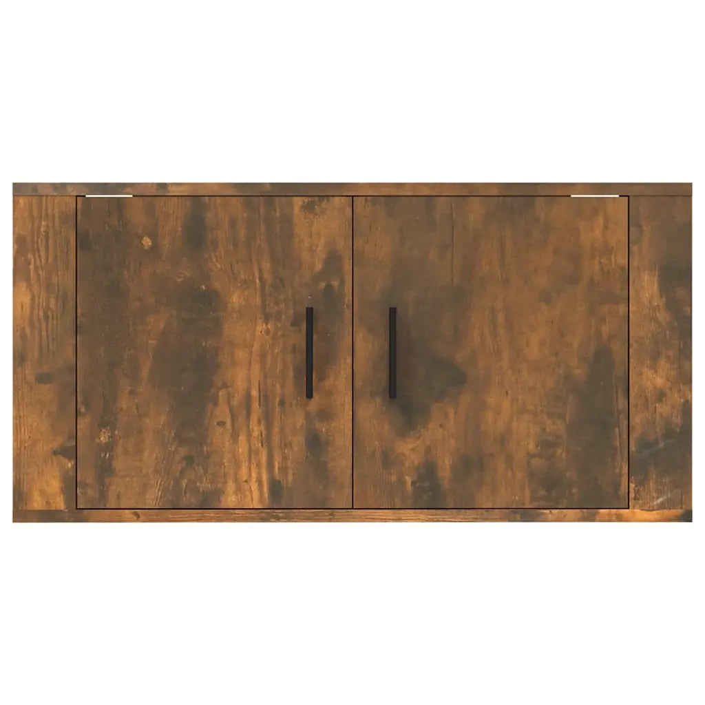 Mobile Porta TV a Parete rovere fumo 80x34,5x40 cm 816629